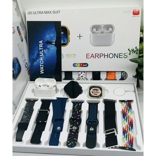 I20 Pro Max Suit Smart Watch, 49mm Protective case, Included Airpods Pro⌚