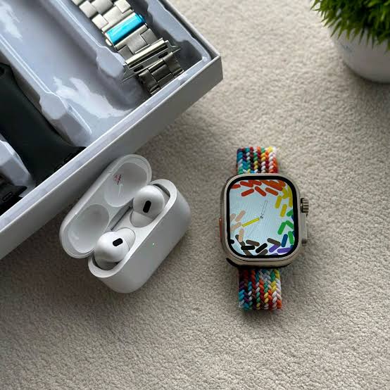 I20 Pro Max Suit Smart Watch, 49mm Protective case, Included Airpods Pro⌚